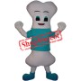 Happy Lightweight Bone Mascot Costume
