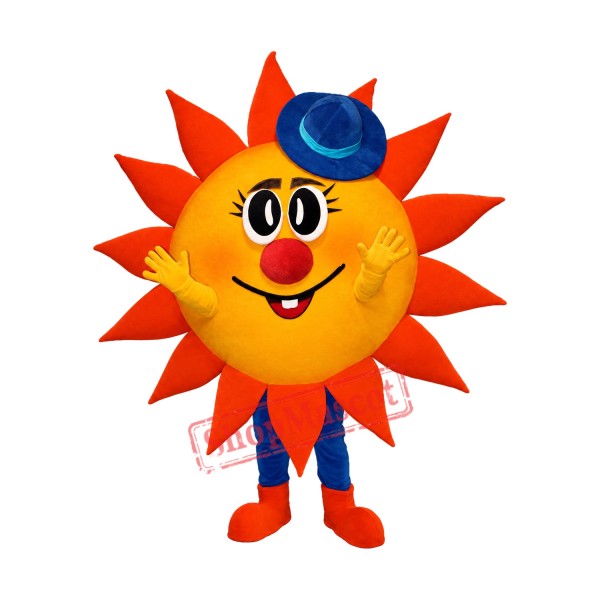 Happy Lightweight Sun Mascot Costume Happy Lightweight Sun Mascot Costume