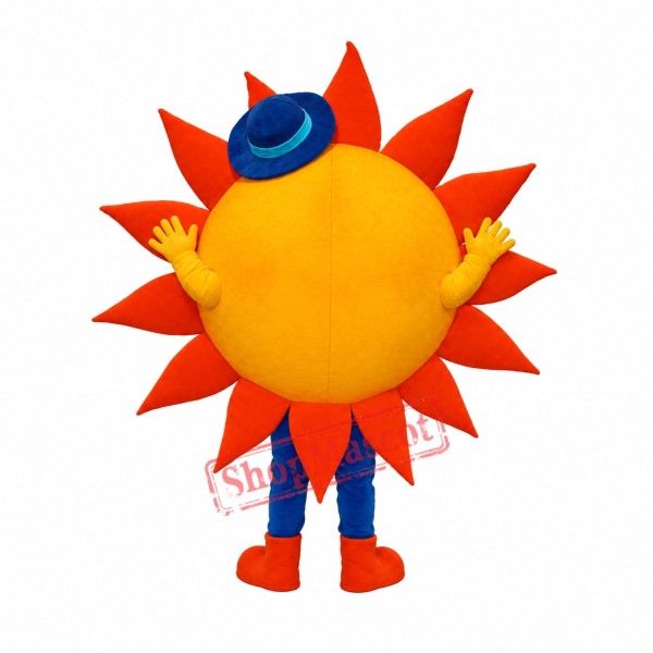 Happy Lightweight Sun Mascot Costume Happy Lightweight Sun Mascot Costume