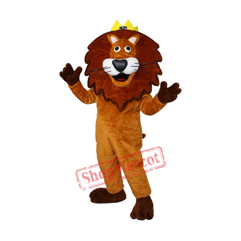 Happy Lightweight King Lion Mascot Costume Happy Lightweight King Lion Mascot Costume