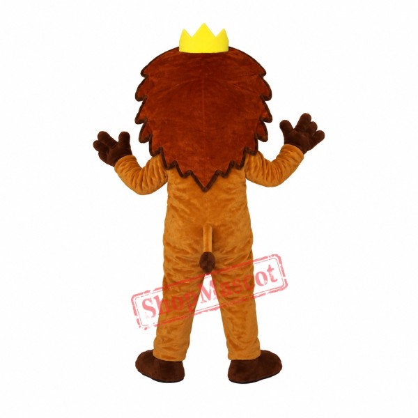 Happy Lightweight King Lion Mascot Costume Happy Lightweight King Lion Mascot Costume