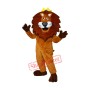 Happy Lightweight King Lion Mascot Costume