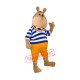 Happy Lightweight Hippo Mascot Costume Happy Lightweight Hippo Mascot Costume