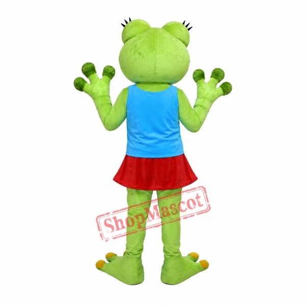 Girl Frog Mascot Costume Girl Frog Mascot Costume
