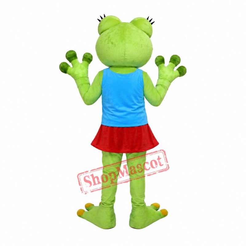 Girl Frog Mascot Costume Girl Frog Mascot Costume