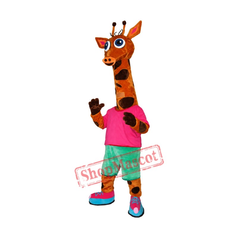 Sport Lightweight Giraffe Mascot Costume
