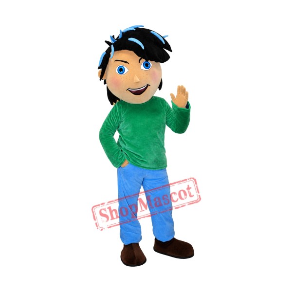 Handsome Boy Mascot Costume Handsome Boy Mascot Costume