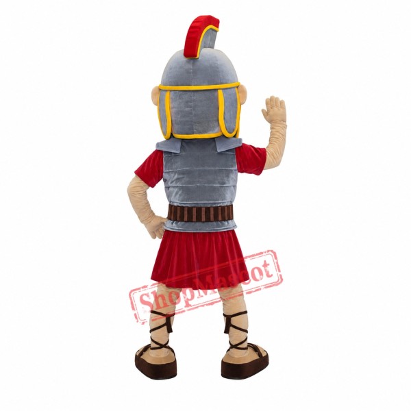 Happy Spartan Trojan Knight Mascot Costume Happy Spartan Trojan Knight Mascot Costume