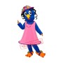 Blue Girl Bird Mascot Costume