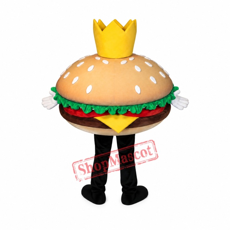Big Hamburger Mascot Costume Big Hamburger Mascot Costume