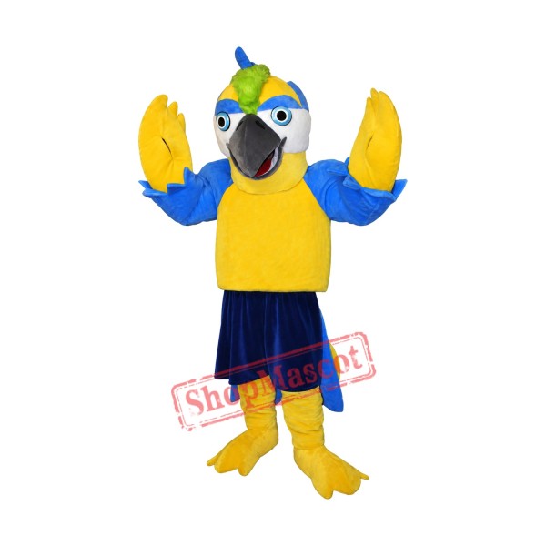 Yellow Parrot Mascot Costume
