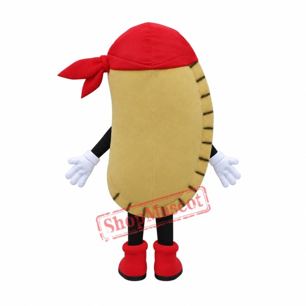 Empanada Mascot Costume Empanada Mascot Costume