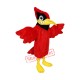 Fur Fabric Red Cardinal Mascot Costume Fur Fabric Red Cardinal Mascot Costume