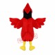 Fur Fabric Red Cardinal Mascot Costume Fur Fabric Red Cardinal Mascot Costume