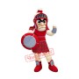 Fierce Red Titan Mascot Costume