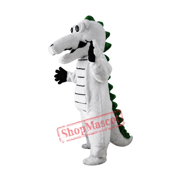 Grey Crocodile Mascot Costume Grey Crocodile Mascot Costume
