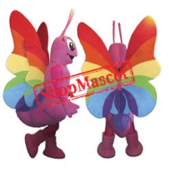 Colorful Butterfly Mascot Costume