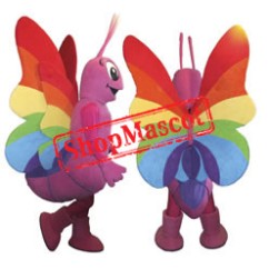 Colorful Butterfly Mascot Costume