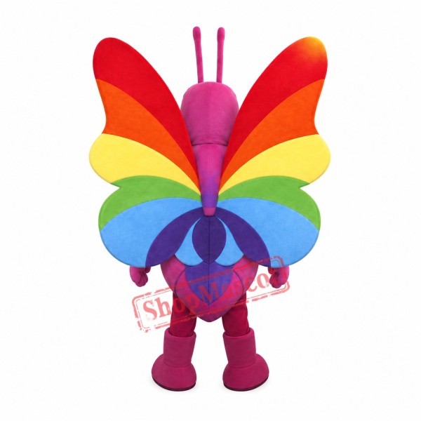 Colorful Butterfly Mascot Costume Colorful Butterfly Mascot Costume