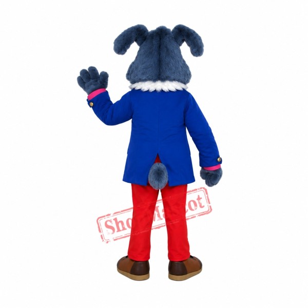 Old Gentlemanly Dog Mascot Costume Old Gentlemanly Dog Mascot Costume