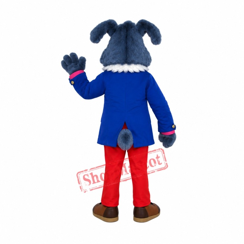 Old Gentlemanly Dog Mascot Costume Old Gentlemanly Dog Mascot Costume