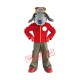 Grey Bedlington Dog Mascot Costume Grey Bedlington Dog Mascot Costume