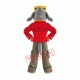Grey Bedlington Dog Mascot Costume Grey Bedlington Dog Mascot Costume