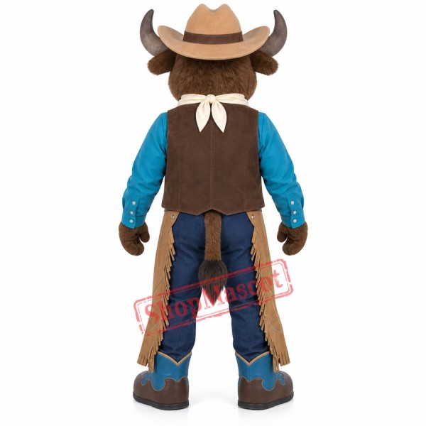 Happy Lightweight Cowboy Mascot Costume Happy Lightweight Cowboy Mascot Costume