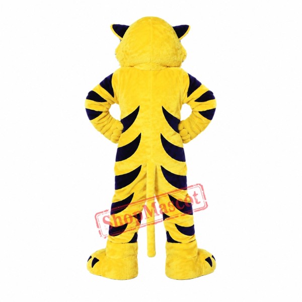Yellow Wildcat Mascot Costume Yellow Wildcat Mascot Costume
