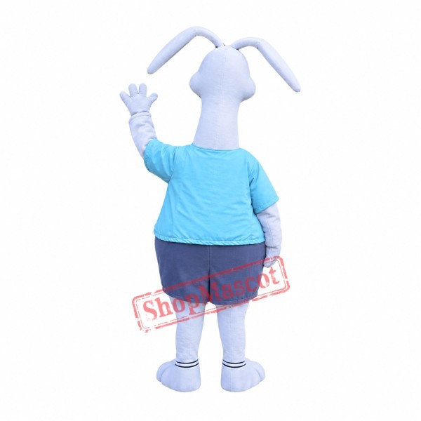 White Aardvark Mascot Costume White Aardvark Mascot Costume