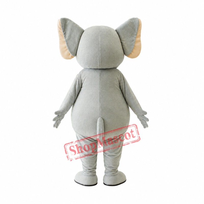 Little Cute Grey Elephant Mascot Costume Little Cute Grey Elephant Mascot Costume
