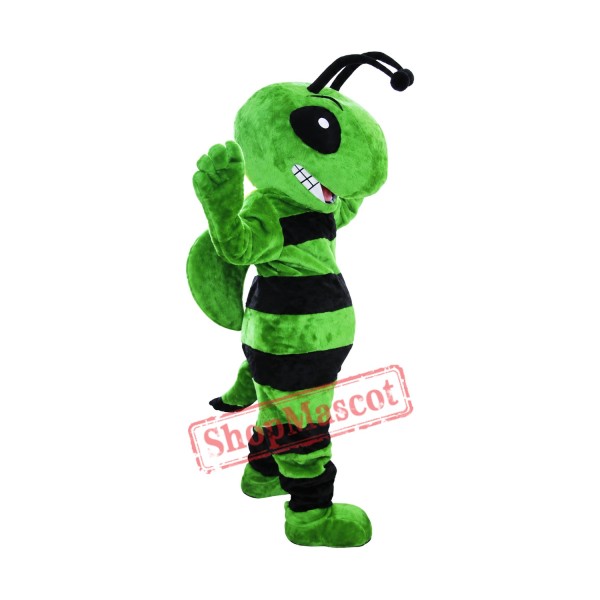 Friendly Green Bee Mascot Costume Friendly Green Bee Mascot Costume