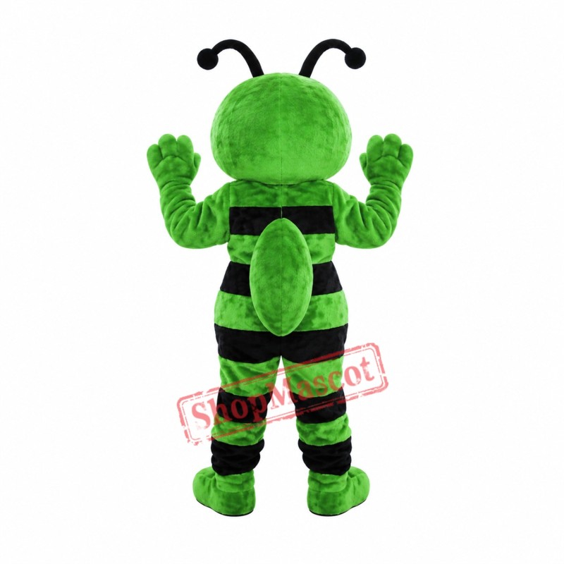 Friendly Green Bee Mascot Costume Friendly Green Bee Mascot Costume