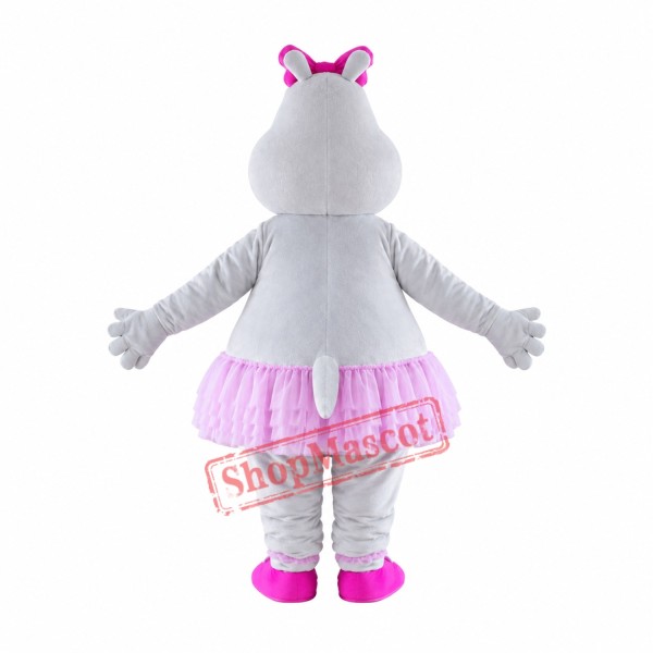 Cute Girl Hippo Mascot Costume Cute Girl Hippo Mascot Costume