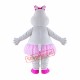 Cute Girl Hippo Mascot Costume Cute Girl Hippo Mascot Costume