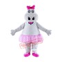 Cute Girl Hippo Mascot Costume
