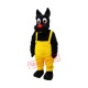 Big Eye Black Dog Mascot Costume Big Eye Black Dog Mascot Costume