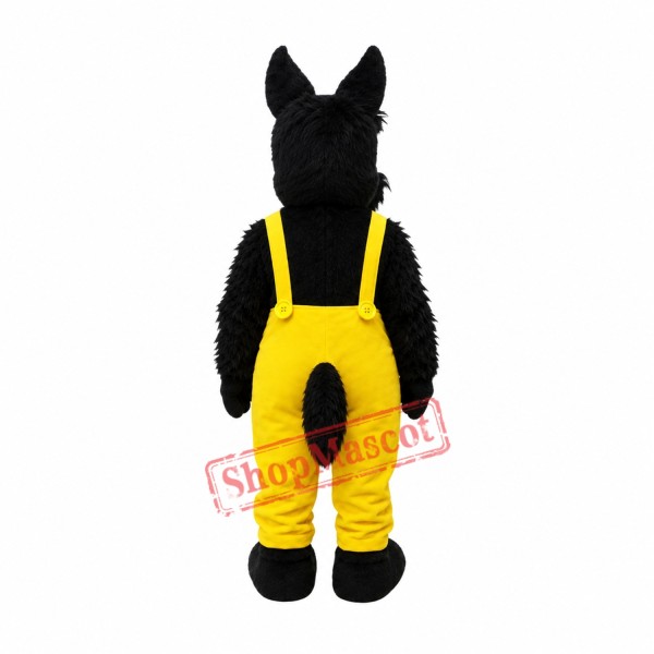 Big Eye Black Dog Mascot Costume Big Eye Black Dog Mascot Costume
