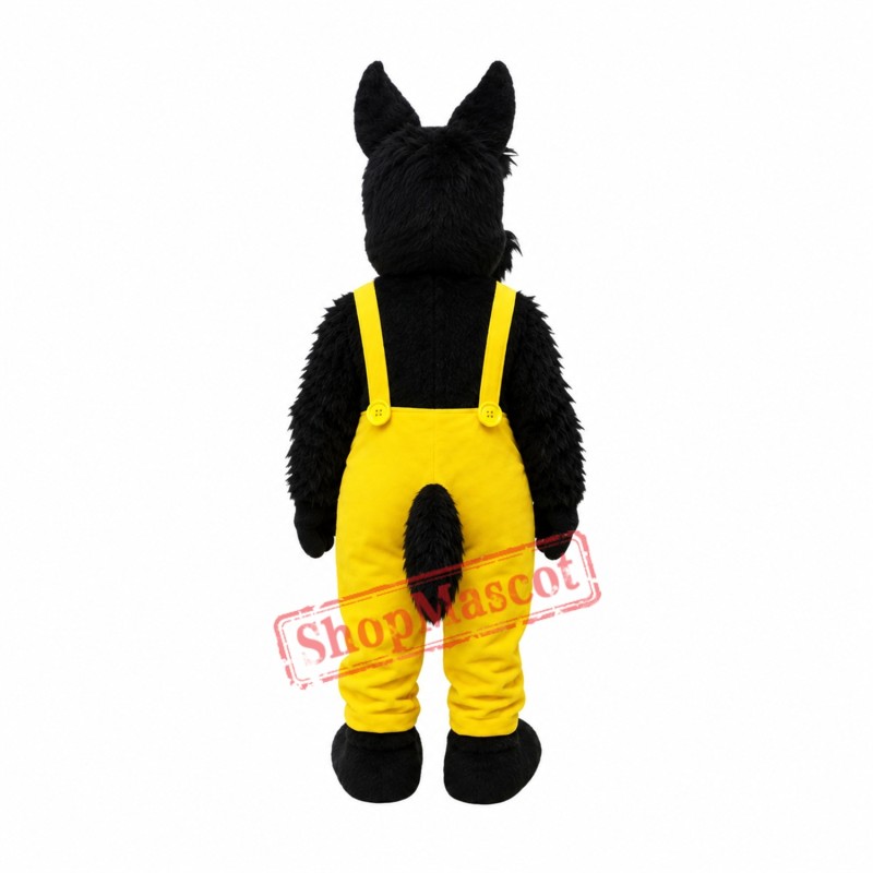 Big Eye Black Dog Mascot Costume Big Eye Black Dog Mascot Costume