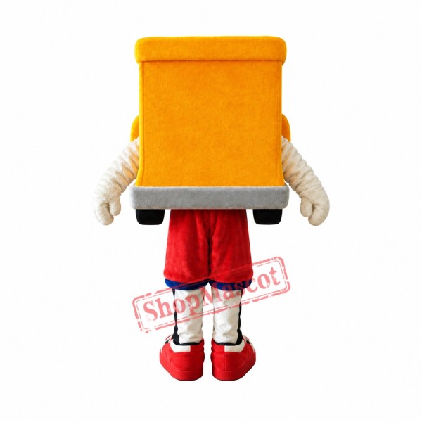 Orange Car Mascot Costume Orange Car Mascot Costume