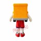 Orange Car Mascot Costume Orange Car Mascot Costume