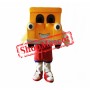 Orange Car Mascot Costume
