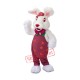 Cute White Furry Rabbit Mascot Costume Cute White Furry Rabbit Mascot Costume
