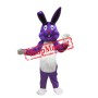 Purple Easter Bunny Mascot Costume