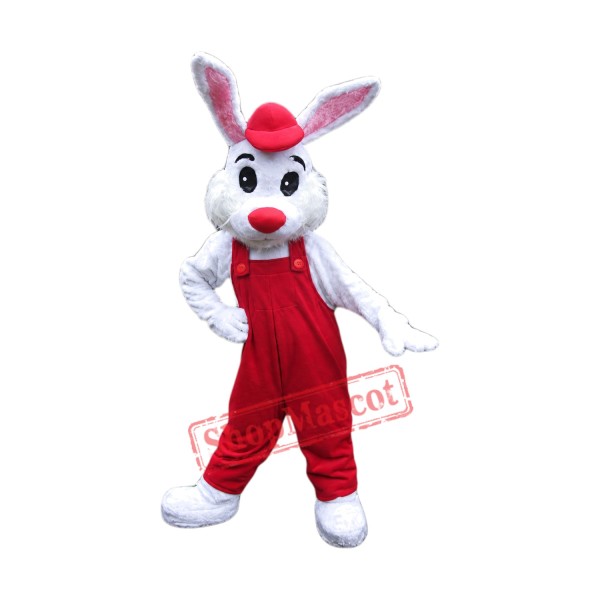 Lovely White Bunny Mascot Costume