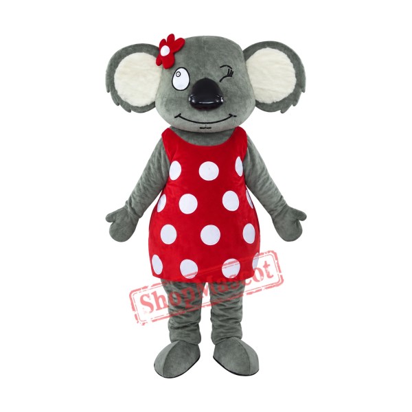 Cute Girl Koala Mascot Costume