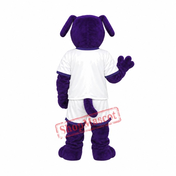 Purple Sport Dog Mascot Costume Purple Sport Dog Mascot Costume