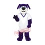 Purple Sport Dog Mascot Costume