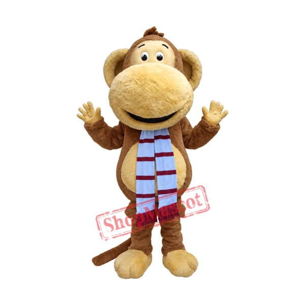 Happy Lightweight Furry Monkey Mascot Costume Happy Lightweight Furry Monkey Mascot Costume