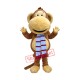 Happy Lightweight Furry Monkey Mascot Costume